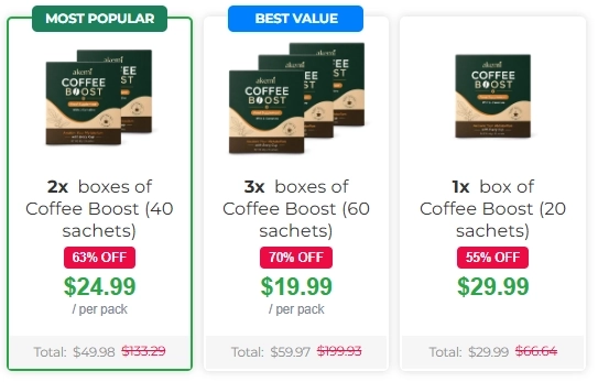 Akemi Coffee Boost price